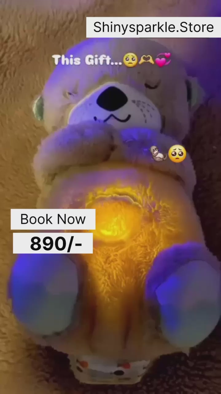 Breathing Teddy Bear with Soothing Music, Comfort Plush